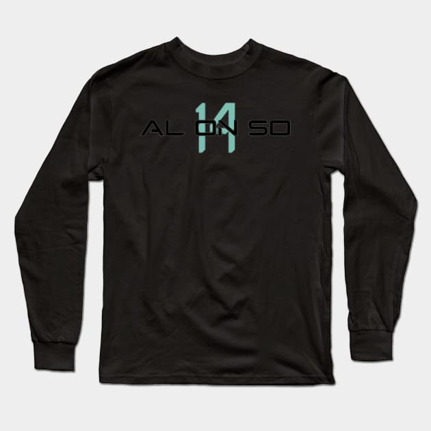 Fernando Alonso 14 Long Sleeve T-Shirt by KoumlisArt